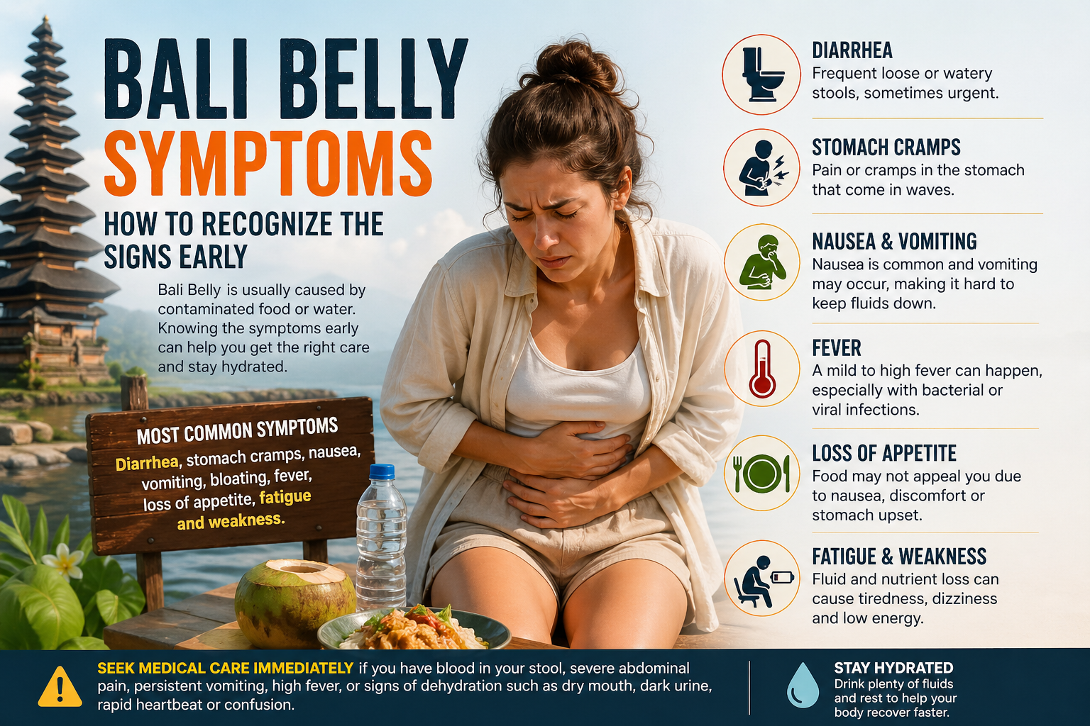Bali Belly Symptoms: How to Recognize the Signs Early
