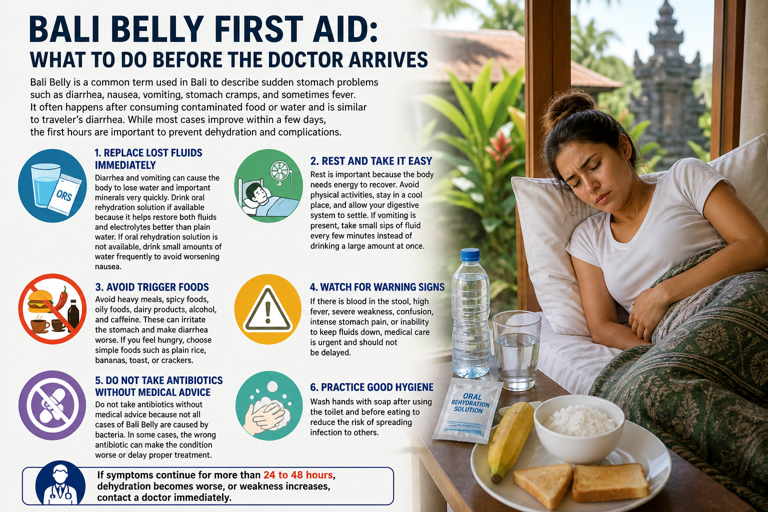 Bali Belly First Aid: What To Do Before the Doctor Arrives